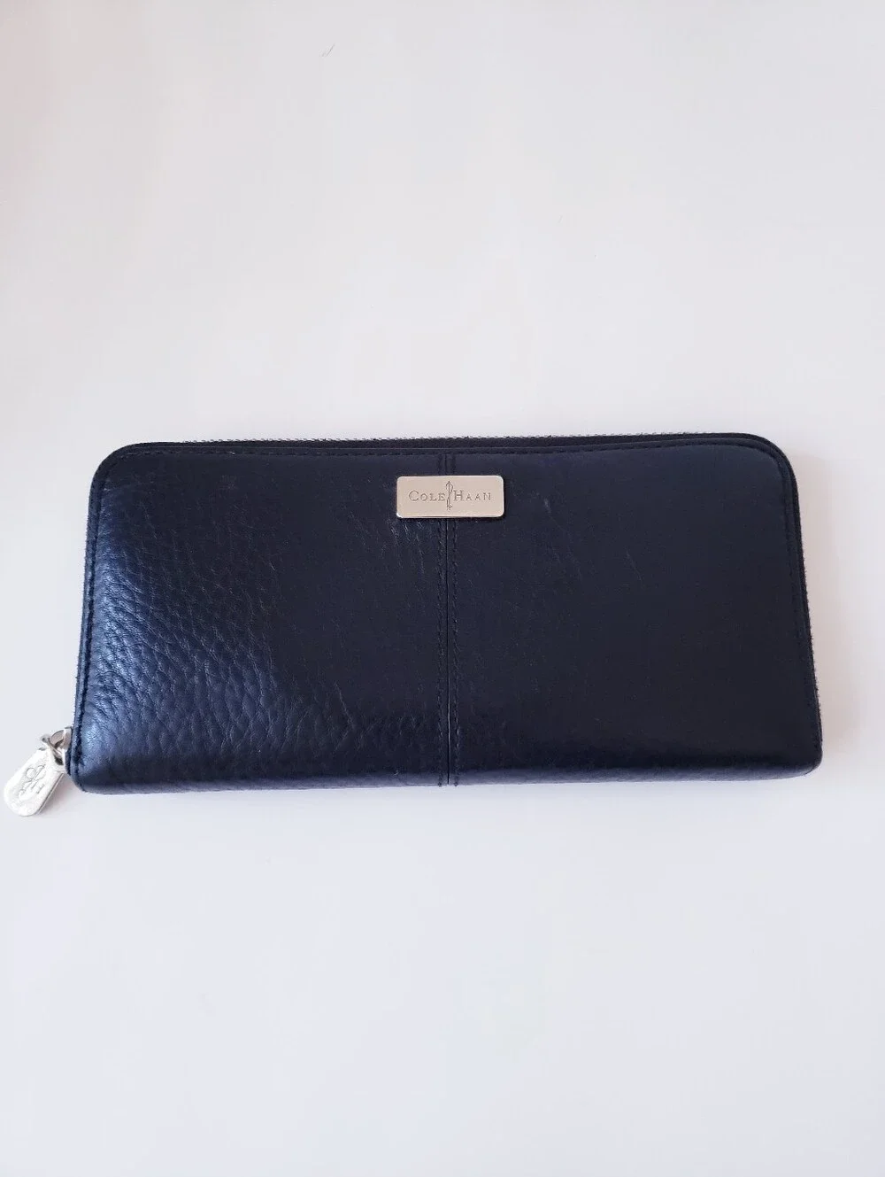 Vintage Cole Haan Black Pebble Leather Wallet